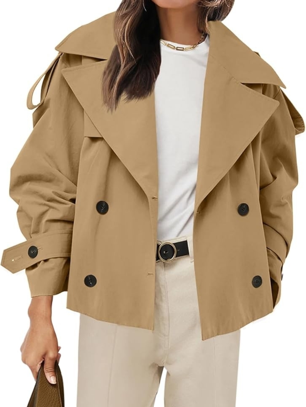 Cropped Trench Coat